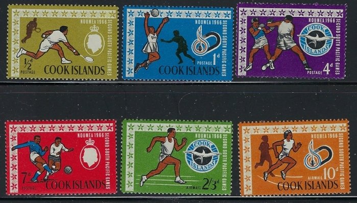 Cook Is 173-78; C10-11 MNH 1967 Sports (ap9514)