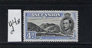 ASCENSION IS. SCOTT #44BD 1938-53 GEORGE VI 4P (ULTRA)-PERF 13 1/2  - MINT LH