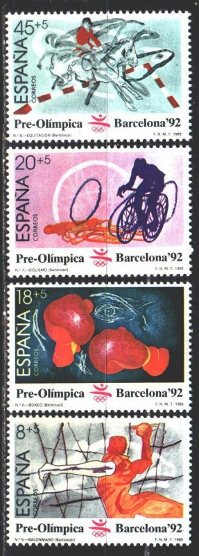 Spain. 1989. 2875-78. Barcelona Summer Olympics. MNH.