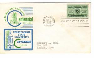 US 1065 (Me-5) 3c Land Grant Colleges on FDC Cachet Craft Boll Cachet ECV $15.00