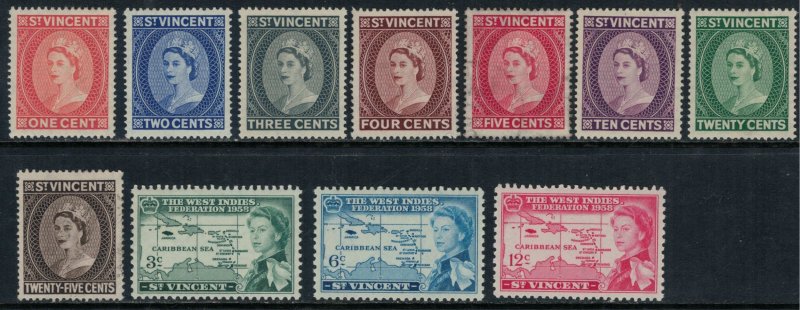 St. Vincent #186-91,3-4,8-200*/u  CV $4.30