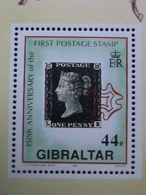 GIBRALTAR-1990-SC#573 REMEMBER ALWAYS-QUEEN ELIZABETH II MNH S/S VERY FINE