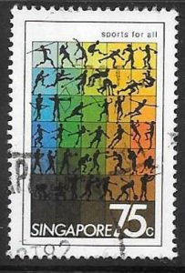 SINGAPORE SG405 1981 75c SPORT FOR ALL FINE USED