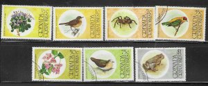 Grenada Grenadines #145-151 Fauna -Set complete (MH&U)  CV$1.85