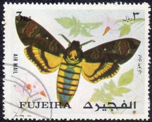 Fujeira sw1323 - Cto - 3r Sphinx Moth (1972) (cv $2.40)