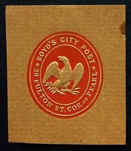 USA, Reprint of Boyd's City Post Envelope issue of 1864