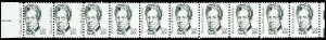 1861, MNH 20¢ Misperfed Strip 10 Stamps Big And Small Stamp Errors - Stuart Katz