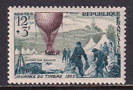 France 1955 Sc B293 Balloon Post Stamp MH