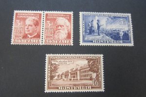 Australia 1951 Sc 241a-43 set MNH