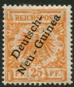 German New Guinea SC# 5  O/P on issue of Germany 25pf MH