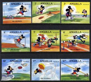 Anguilla 559-67 MNH Disney, Olympic Sports