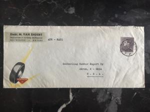 1959 Belgium Commercial Airmail Cover To Akron Ohio USA seiberling Tires Co.