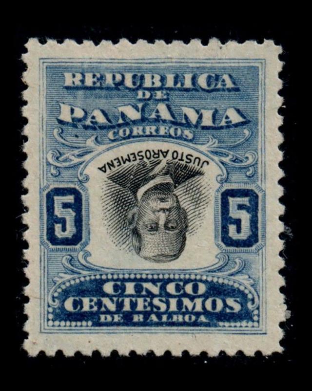 VINTAGE: PANAMA 1906-7 OG,MH,INVERT,FRESH SCOTT # 189 $ 50 LT # PA6906 