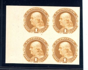 US SCOTT #112P4 LEFT MARGIN BLOCK SUPERB PROOF SCV $300 (5/14/24 GP)