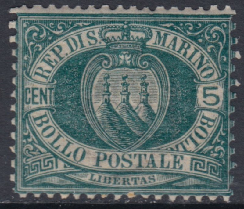 SAN MARINO - Sassone n.27 cv 180$ - SUPER CENTERED MNH**