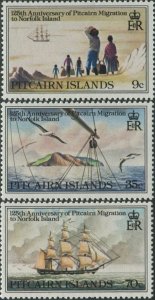 Pitcairn Islands 1981 SG216-218 Migration set MNH