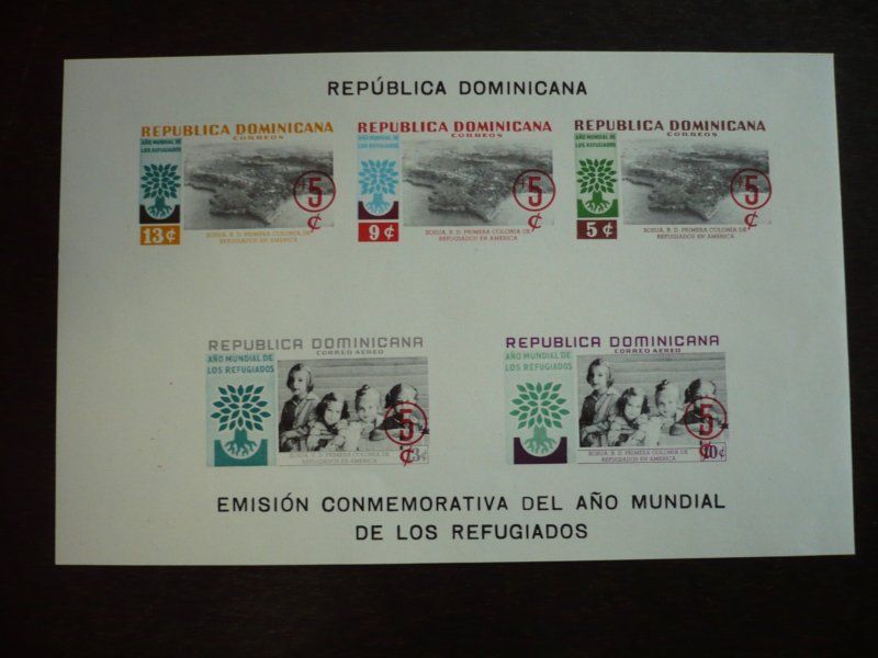 Stamps - Dominican Republic- Scott# B331-B333,CB19-CB20 - MNH Souvenir Sheet-Imp