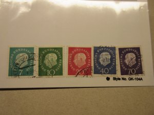 BERLIN Scott 9N165-9N169 USED Cat $14.05