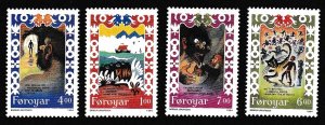 Faroe Is. Traditional Song 4v 1994 MNH SC#270-273 SG#260-263
