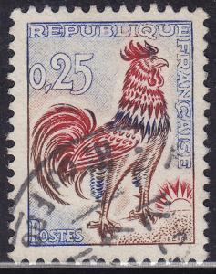 France 1024 Gallic Cock 1962