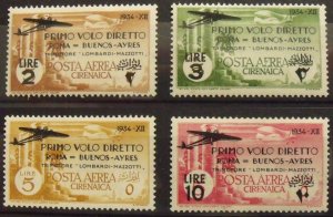 18912   CYRENAICA   MH # C20-C23                            CV$ 14.25