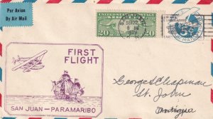 1929, 1st Flt., San Juan, Puerto Rico to Paramaribo, Brazil, See Remark (43238)