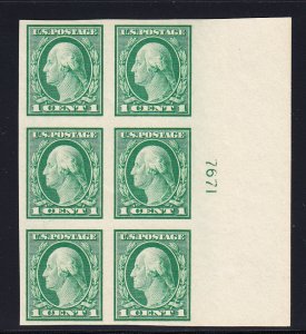 #481 VF/NH plate block