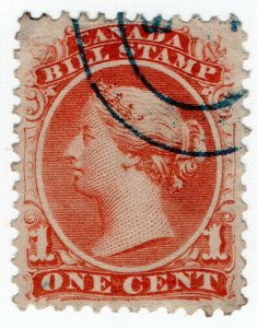 (I.B) Canada Revenue : Bill Stamp 1c (1865)