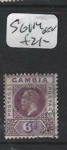 GAMBIA  (P0607B)  KGV  6D  SG 114   VFU