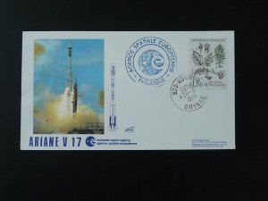 space cover Ariane V17 launch French Guiana 1986