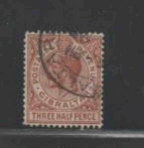 GIBRALTAR #78a 1922 1 1/2p KING GEORGE V F-VF USED a