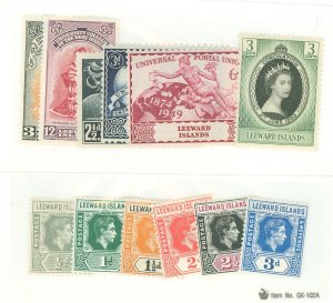 Leeward Islands #120/132 Unused Single (Complete Set)