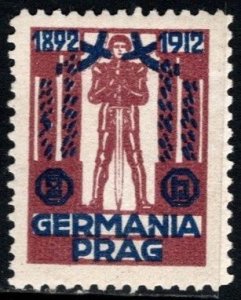 1912 Germany Charity Poster Stamp 2 Heller Dear Germany Unused