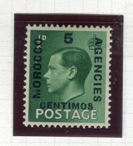 MOROCCO AGENCIES; 1936 Ed VIII surcharged issue Mint hinged 5c. MINOR VARIETY