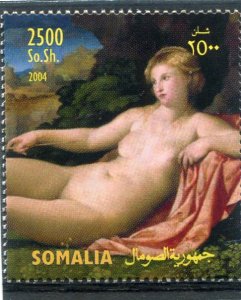 Somalia 2004 PALMA VECCHIO Nudes Paintings 1 value Perforated Mint (NH)