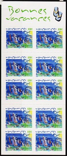 France. 2004 50c Booklet(Unfolded).Self Adhesive. S.G.3973 Unmounted Mint