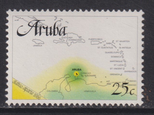 Sc# 18 Aruba 1986 25¢ MNH CV: $1.75