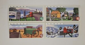 Canada 2000 Rural Mail Boxes #1852a Block of 4 MNH