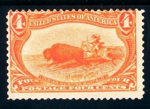 USAstamps Unused F US 1898 Trans-Mississippi Hunting Scott 287 OG MVLH