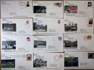 POSTAL HISTORY LOT OF 26 DIFF 2015/2019 VERMONT POST OFFICE PHOTOS + Letters