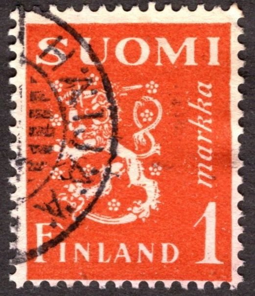 1930, Finland 1mk, Used, Sc 166