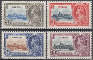 EDSROOM-21615 Cyprus 136-139 LH 1935 Complete Silver Jubilee CV$39.75