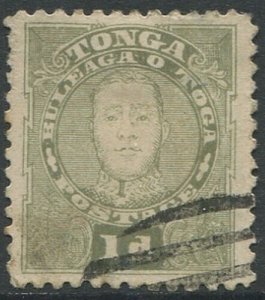 Tonga 1895 SG32 1d King George II #2 FU
