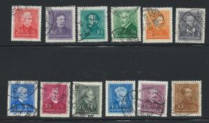 HUNGARY SC# 468-79 F-VF U 1932