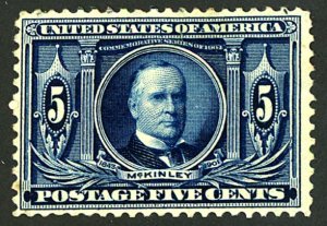 U.S. #326 MINT-VF OG HR THIN