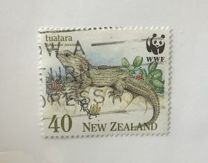 New Zealand 1991  Scott 1026  used - 40c, tuatara