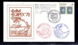 CANADA #754   1978  CAPEX '78   MINT  VF NH  O.G  FDC  a