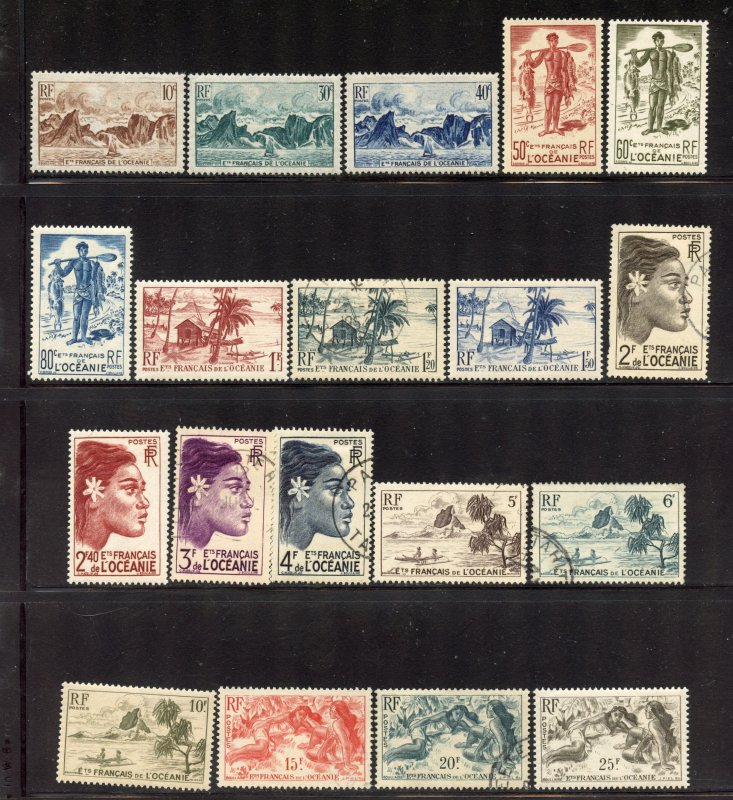 French Polynesia # 160-78 Mint And Used
