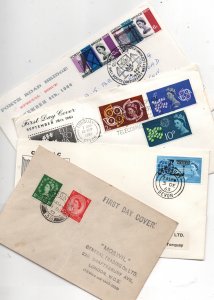 GB 1952-1965 FDC collection x 4 WS36847