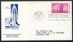 US 1027 New York City Phoenix House of Farnam Variety Typed FDC